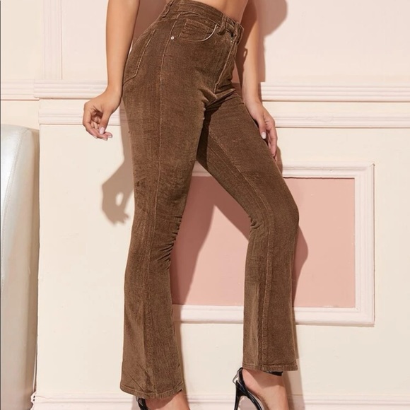 SHEIN corduroy pants 🤎🥠 - Picture 1 of 9